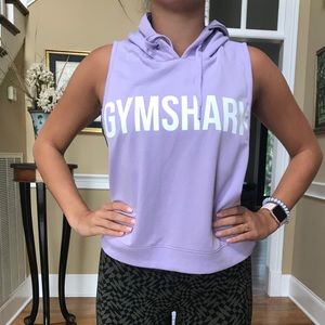 Never Worn Lavender GymShark Cropped Hoodie